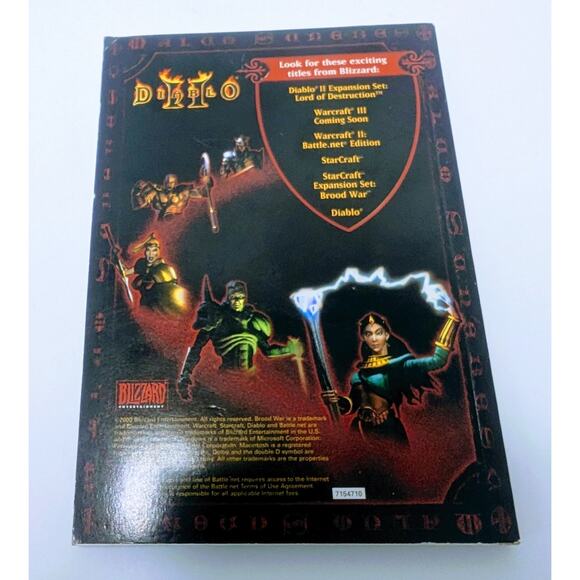 Vintage Blizzard Diablo 2 PC Game Manual Only 2000 - Picture 2 of 4